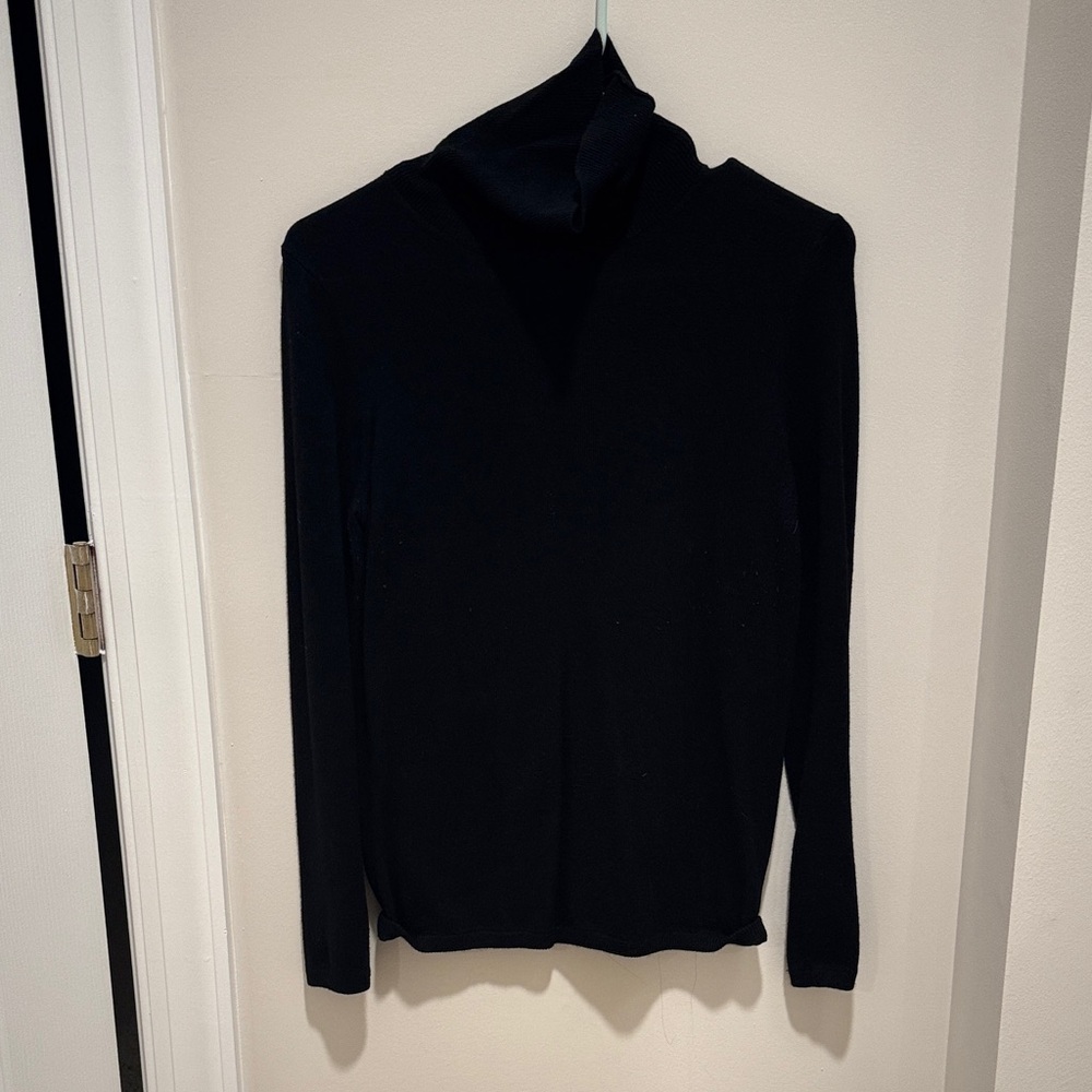 Ann Taylor Black Turtleneck Sweater